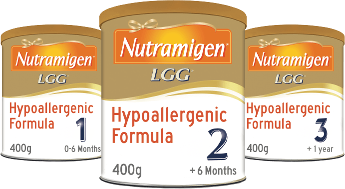 Nutramigen with LGG® Hypoallergenic Formula packaging